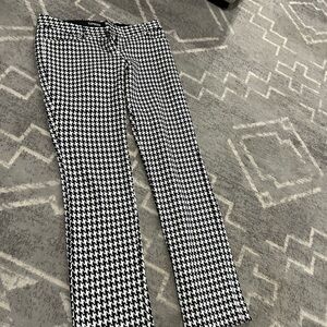 Express Black and White Houndstooth Pants
